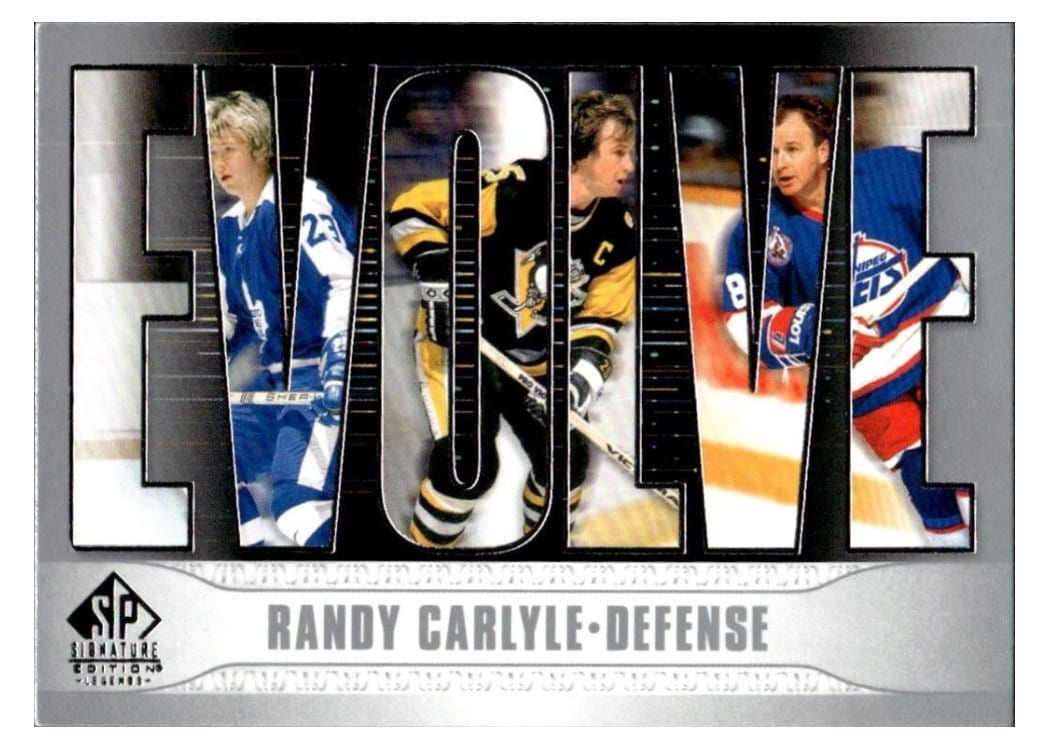 2020-21 SP Signature Edition Legends Evolve Randy Carlyle #E-7 card