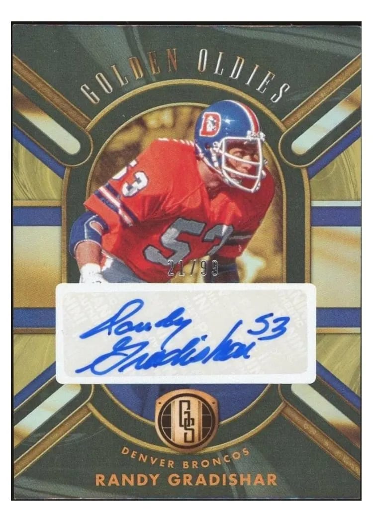 2024 Panini Gold Standard Golden Oldies Autograph Randy Gradishar #GO-RGR card