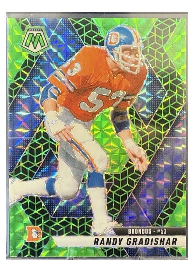 2025 Panini Mosaic Base Set Randy Gradishar Green Spectris #178