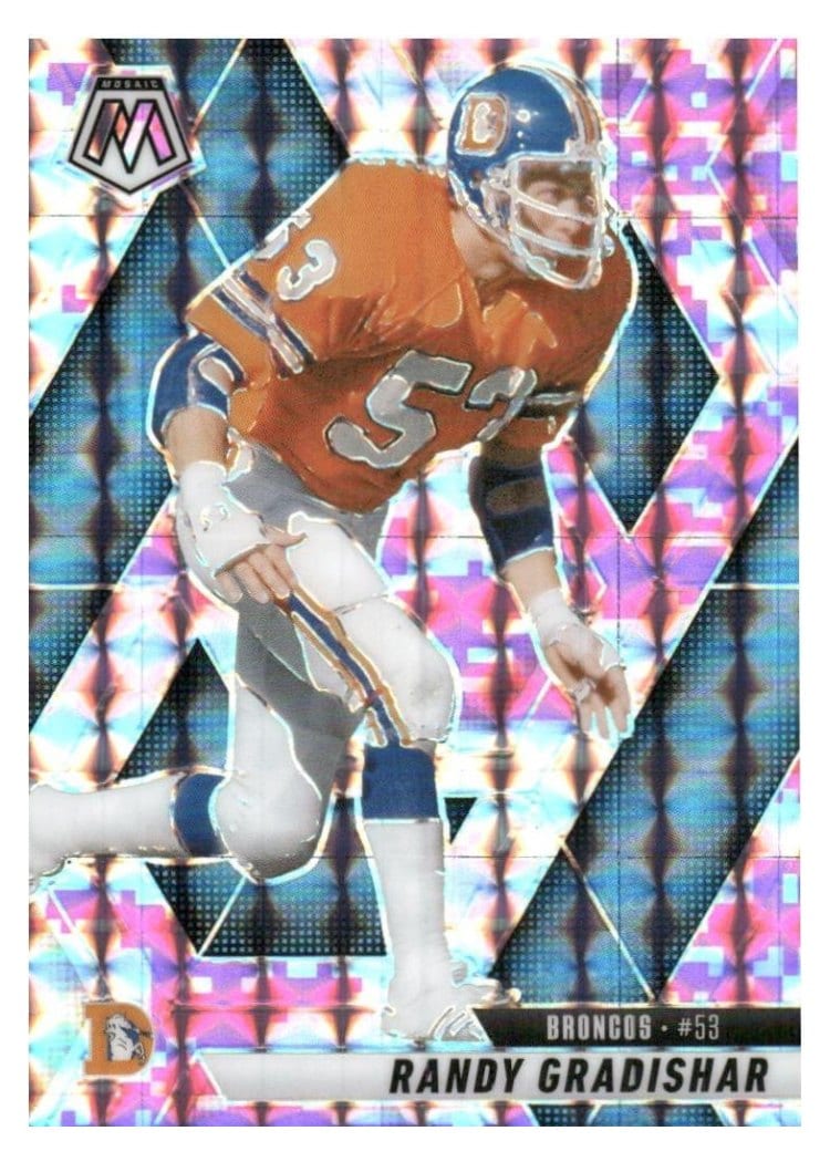 2025 Panini Mosaic Base Set Randy Gradishar Pink Fluorescent #178