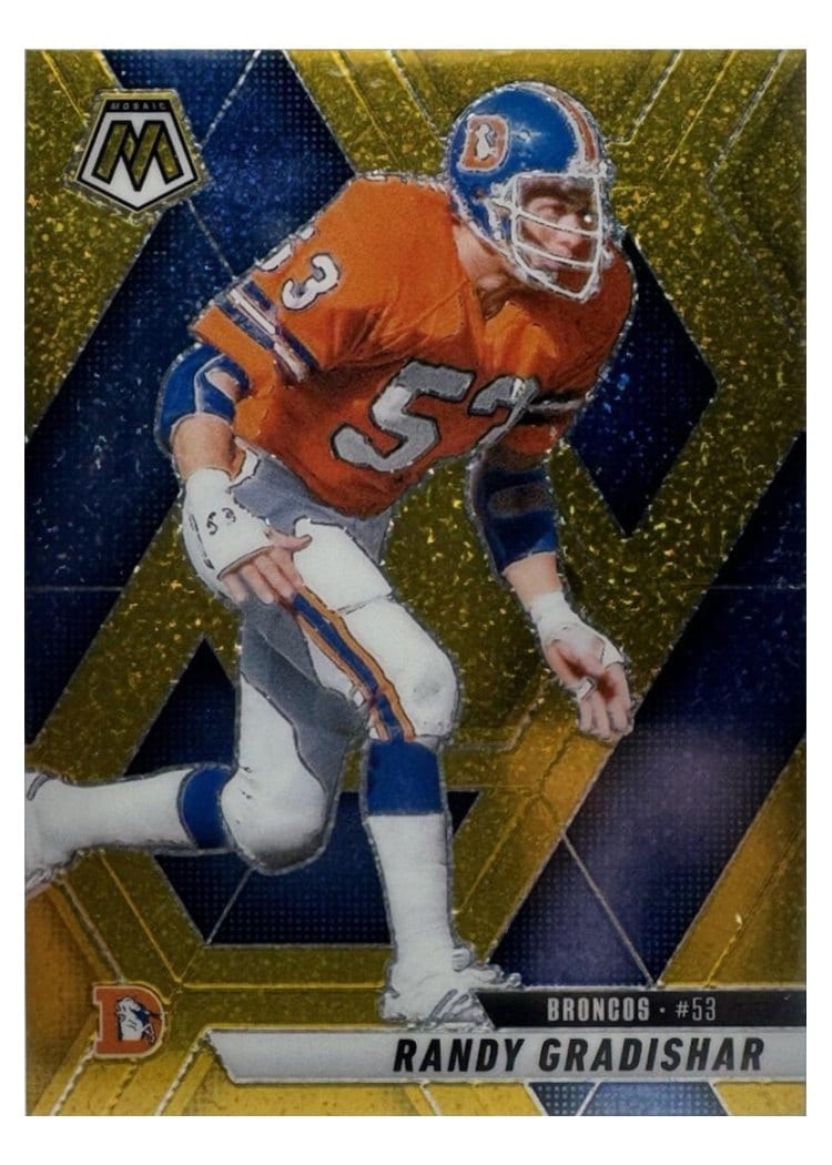 2025 Panini Mosaic Base Set Randy Gradishar Gold Glitter #178