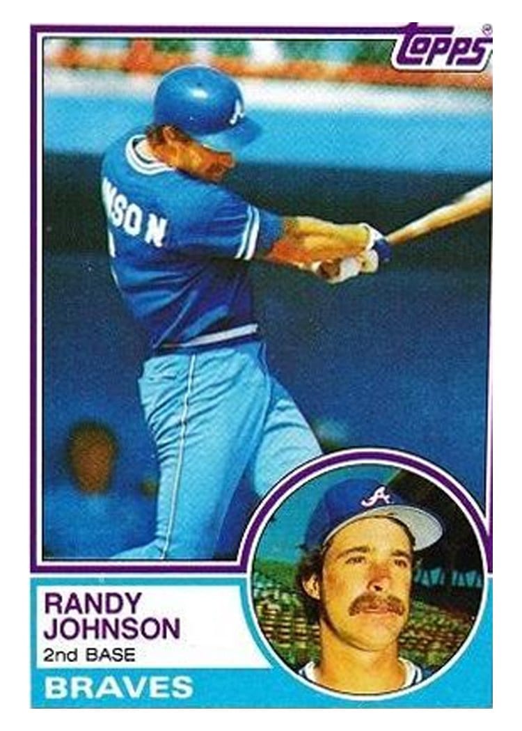 1983 Topps Randy Johnson #596 card