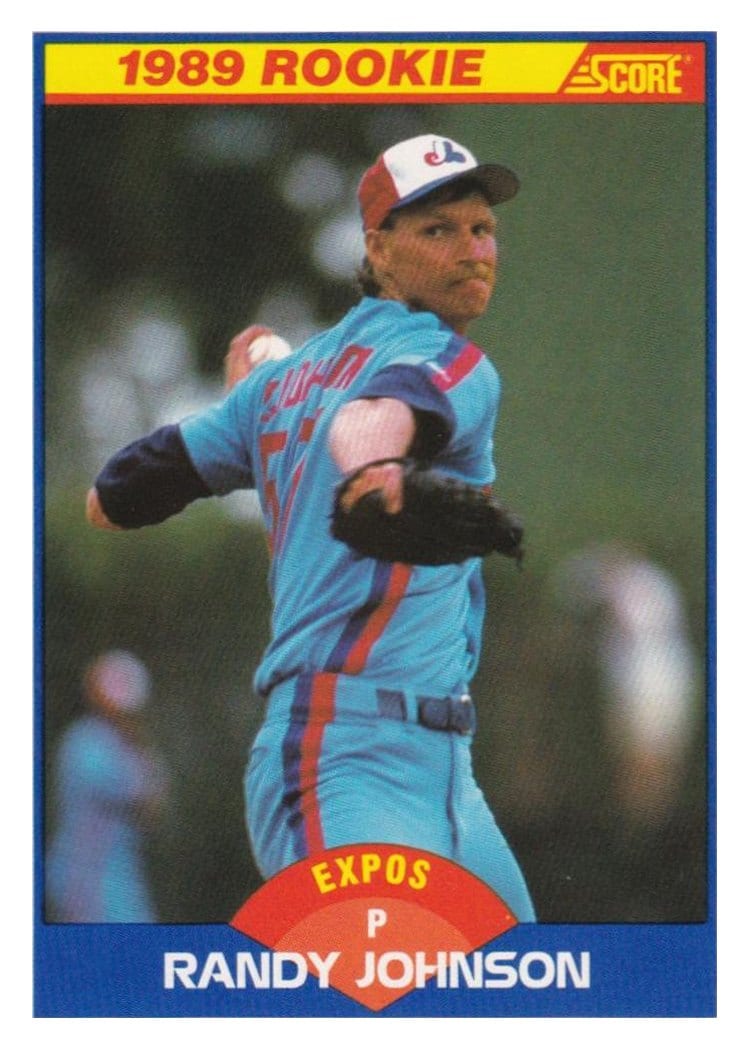 1989 Score Randy Johnson #645 card