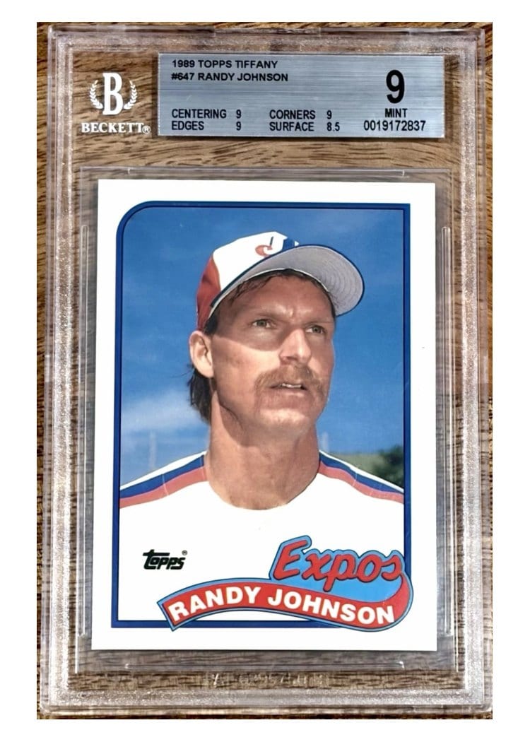 1989 Topps Base Set Randy Johnson #647 card