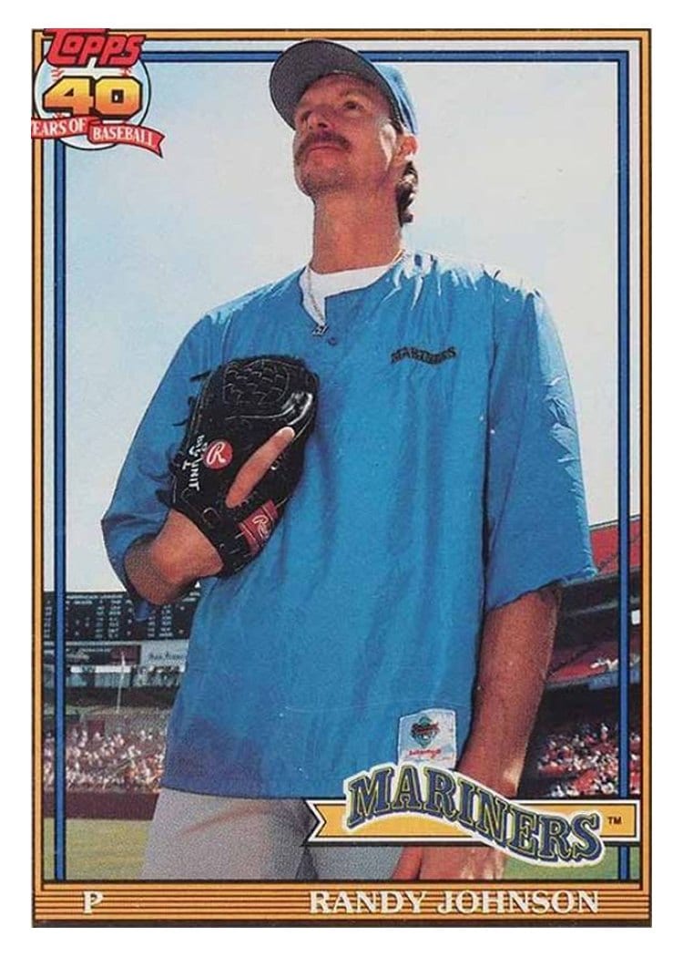 1991 O-Pee-Chee Base Set Randy Johnson #225 card