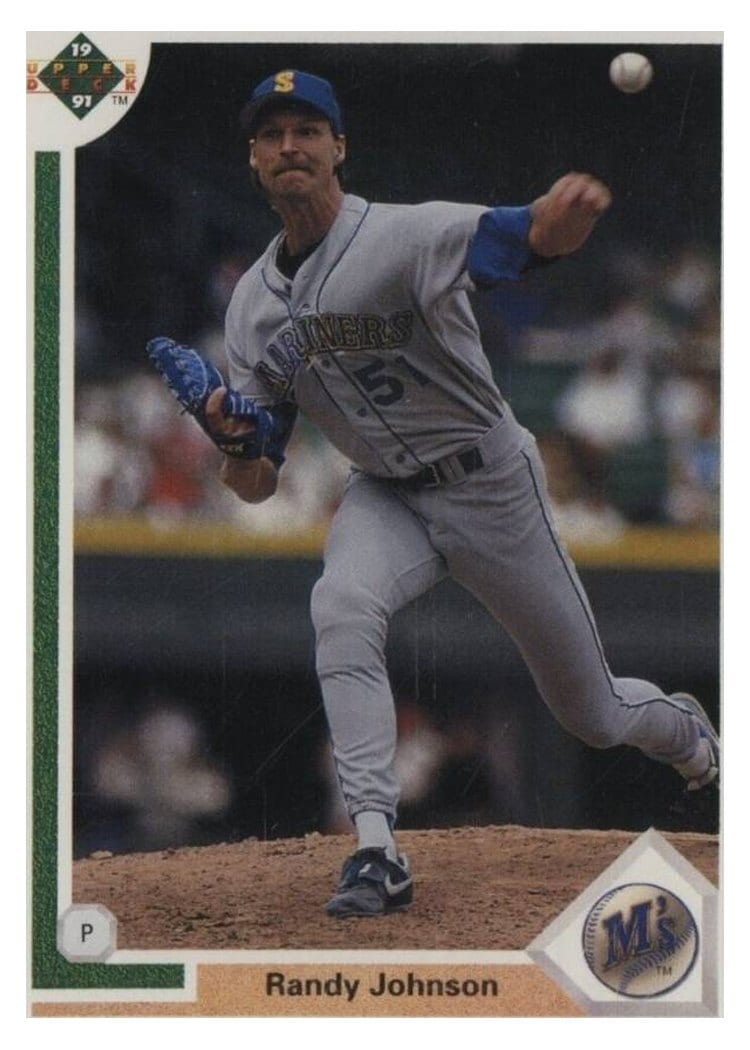 1991 Upper Deck Base Set Randy Johnson #376 card