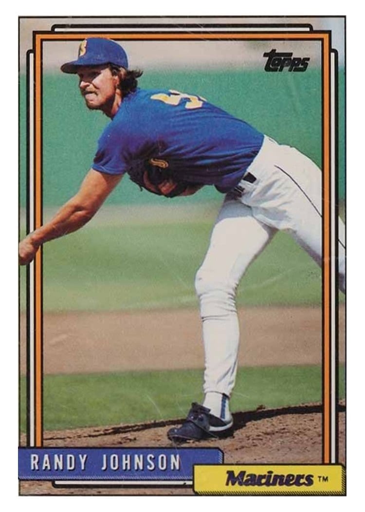 1992 Topps Base Set Randy Johnson #525 card