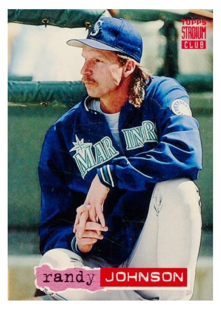 1994 Stadium Club Base Set Randy Johnson #438 card