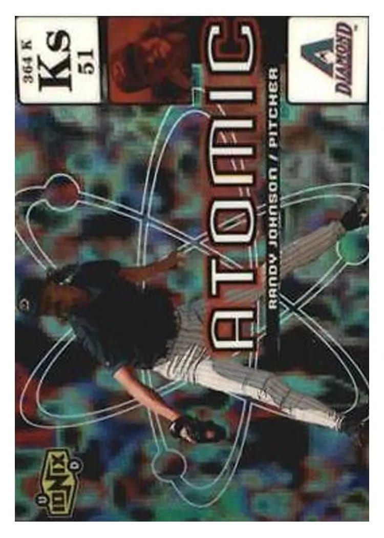 2000 Upper Deck Ionix Atomic Randy Johnson #A9 card