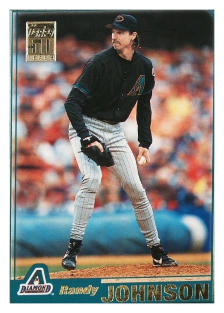 2001 Topps Base Set Randy Johnson #75 card