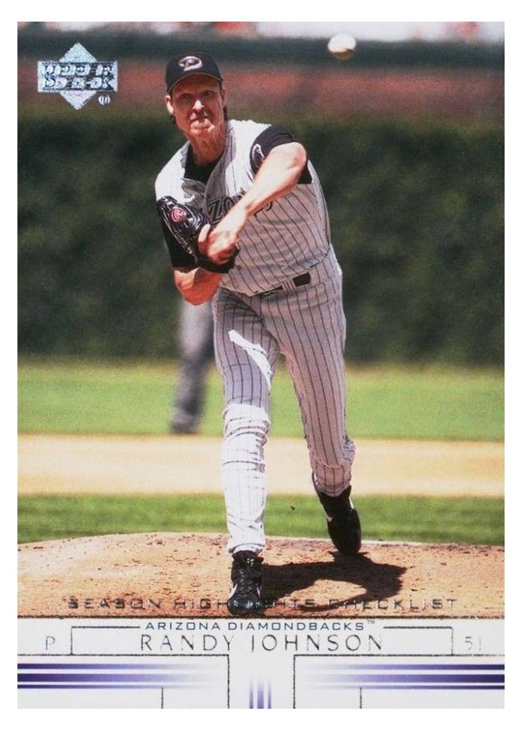 2002 Upper Deck Base Set Randy Johnson #496 card
