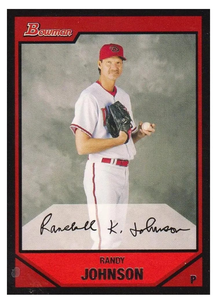 2007 Bowman Randy Johnson #72 card