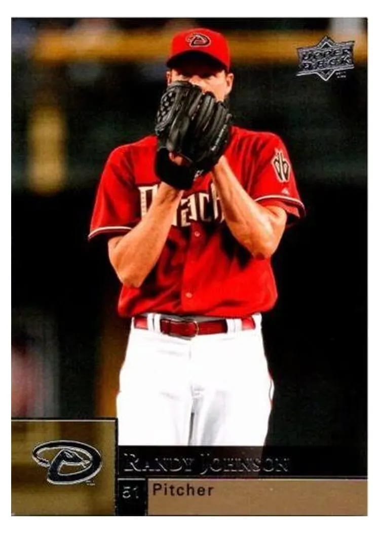 2009 Upper Deck Base Set Randy Johnson #1 card
