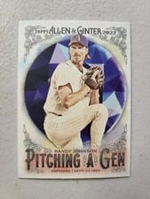 Randy Johnson 2022 Topps Allen & Ginter Pitching a Gem card