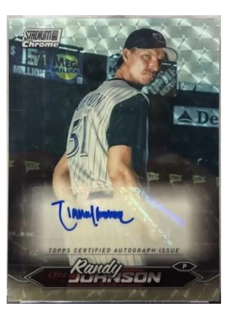 2024 Stadium Club Chrome Autographs Randy Johnson #SCCA-RJ card