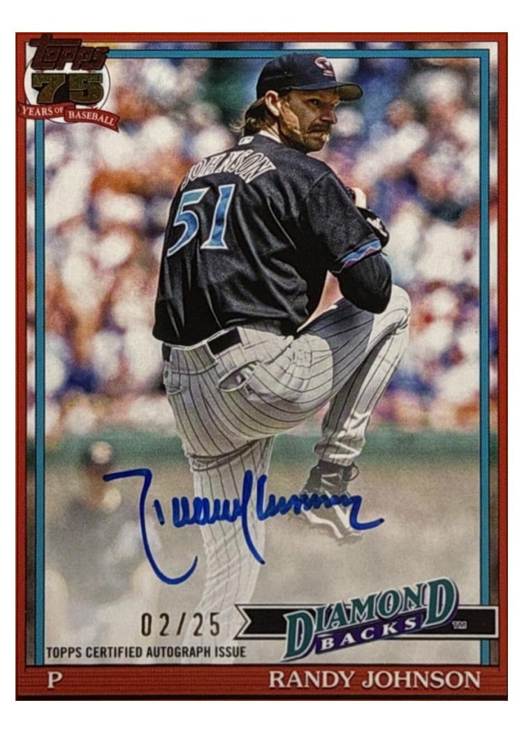 2026 Topps 1991 Topps Autographs Randy Johnson #91A-RJO card