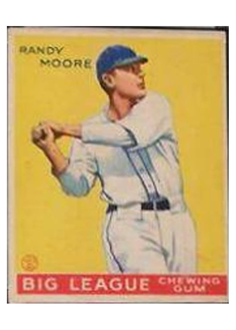 1933 Goudey Randy Moore #69 card