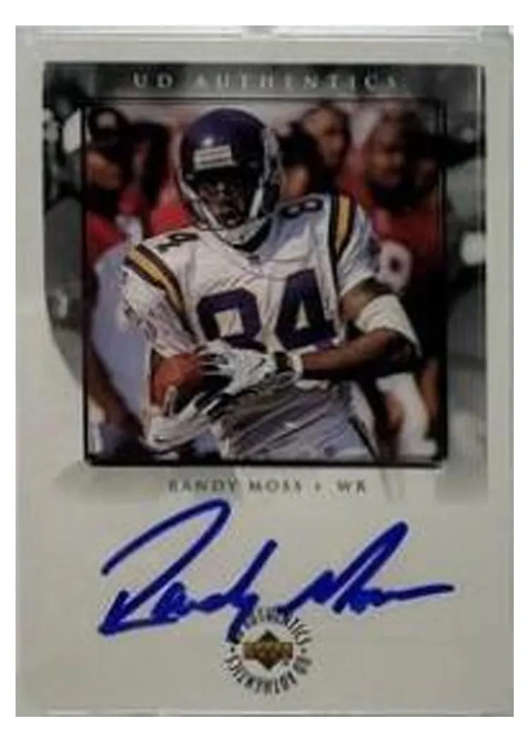 Randy Moss 1998 Upper Deck Encore UD Authentics card