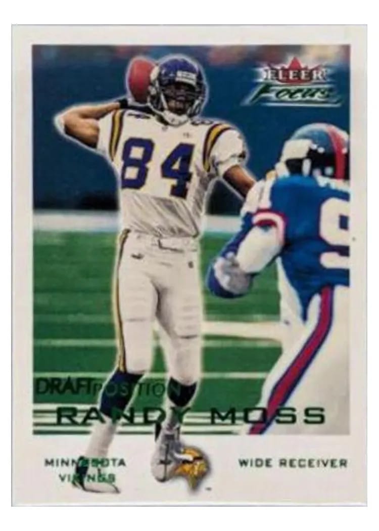 2000 Fleer Focus Randy Moss Draft Position #15 card