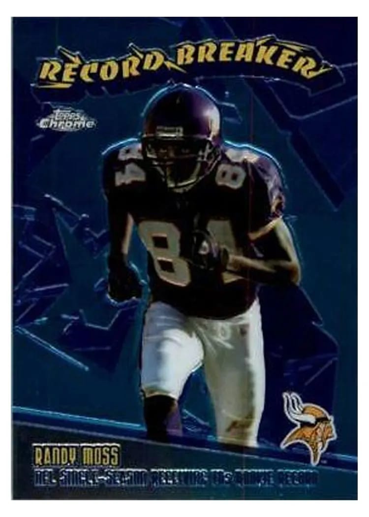 2003 Topps Chrome Record Breakers Randy Moss #RB18 card