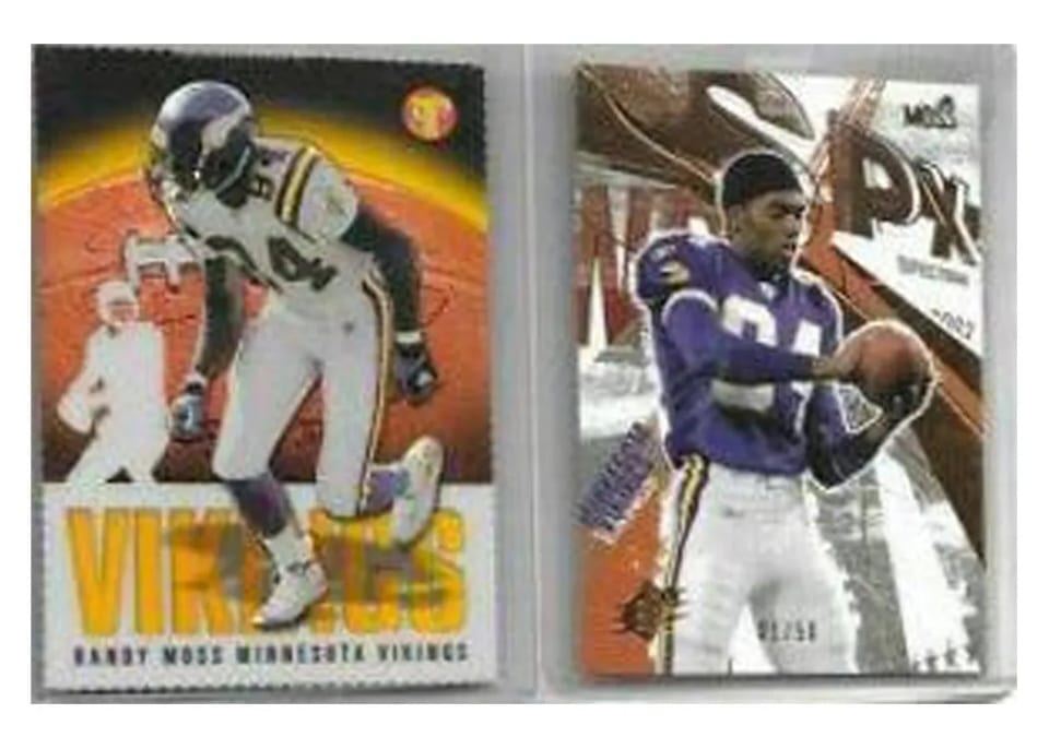2003 Topps Pristine Randy Moss Gold Refractor #3