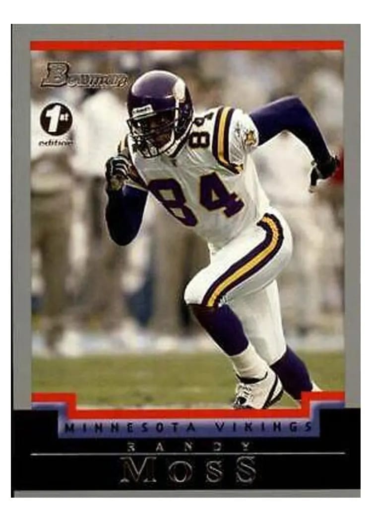 2004 Bowman Randy Moss #8 card