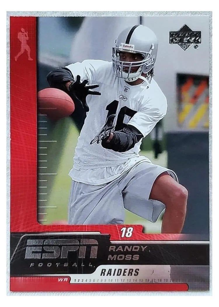 2005 Upper Deck ESPN Randy Moss #72 card