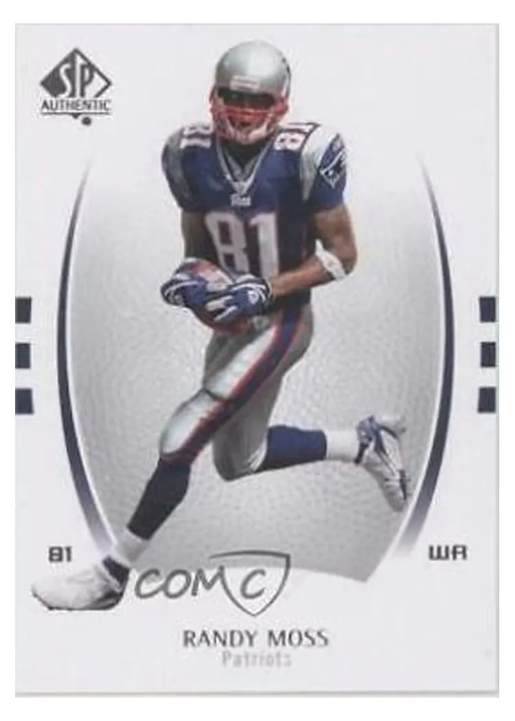 2007 SP Authentic Randy Moss #71 card