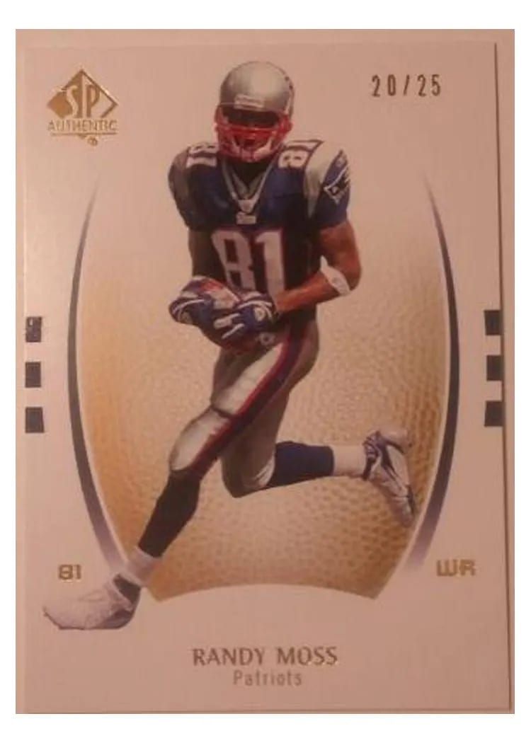 2007 SP Authentic Randy Moss #71 card