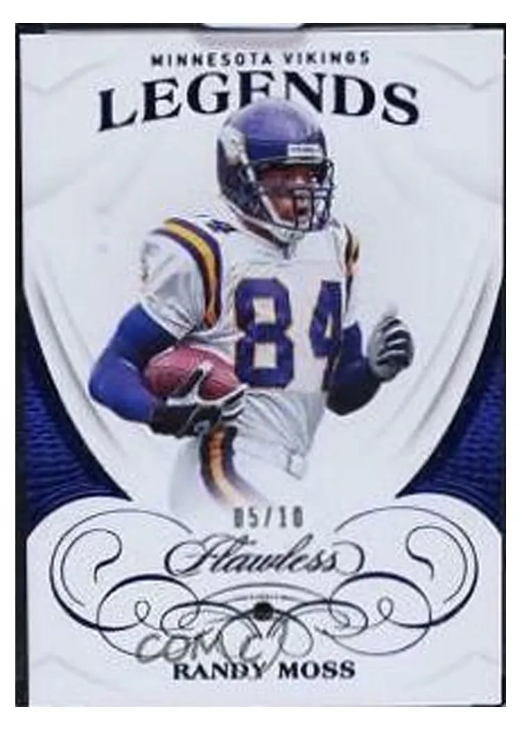 2019 Panini Flawless Base Ruby Randy Moss #88 card