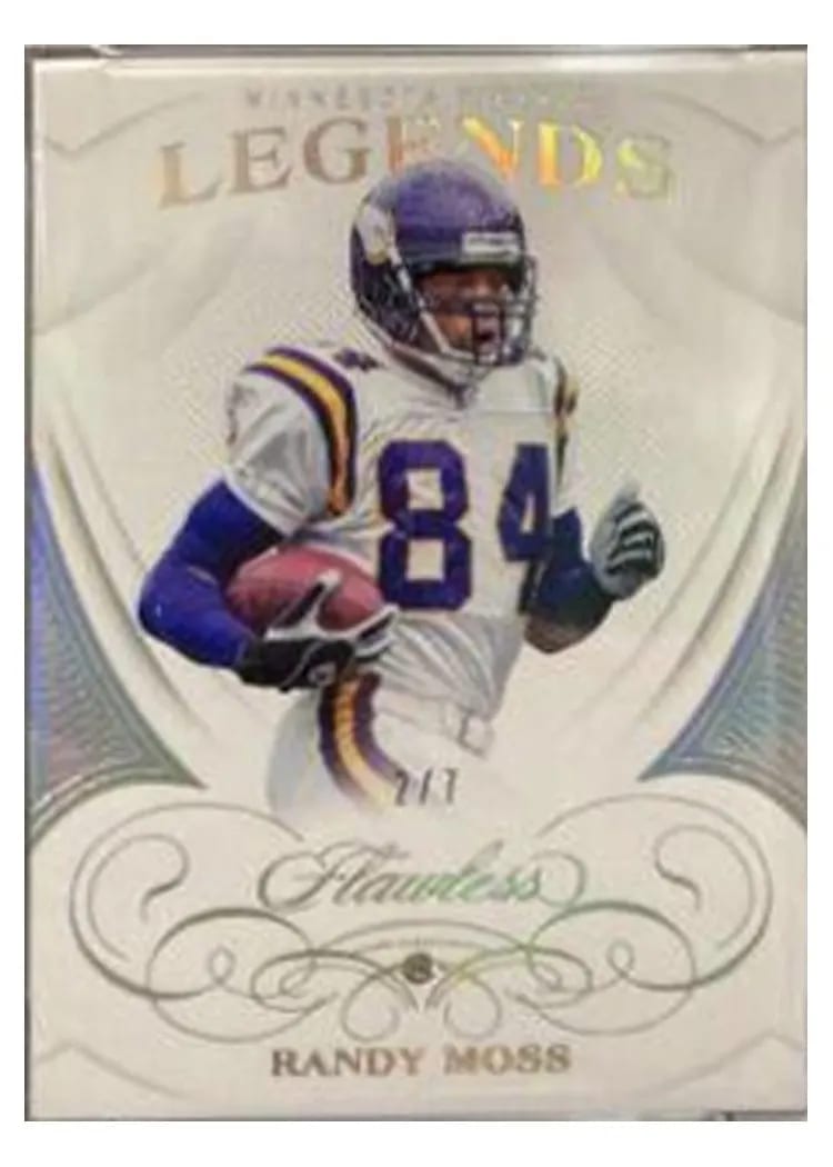 2019 Panini Flawless Base Ruby Randy Moss #88 card