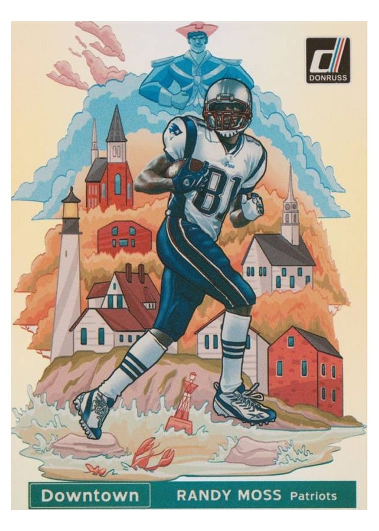 2021 Donruss Downtown Randy Moss #DT-3 card