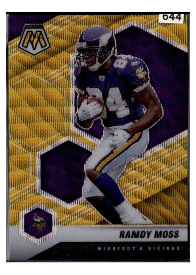2021 Panini Mosaic Base Set Randy Moss #130 card
