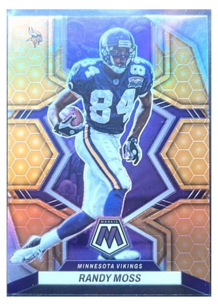 2022 Panini Mosaic Base Set Randy Moss #132 card