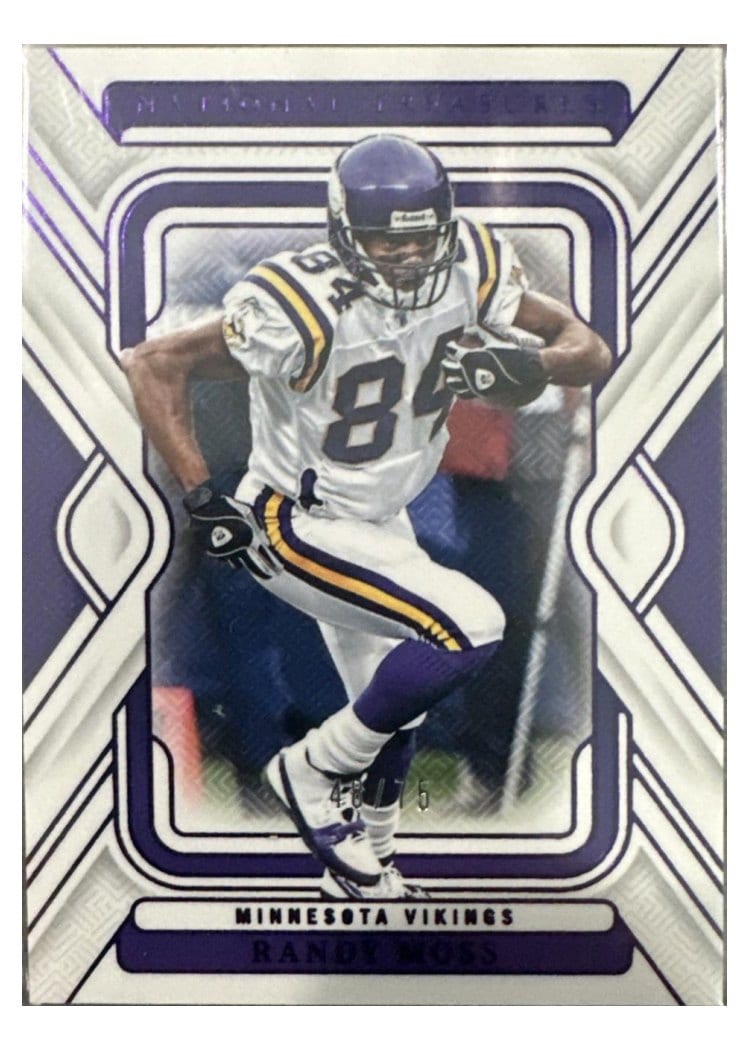 2024 Panini National Treasures Base Set Randy Moss #66 card