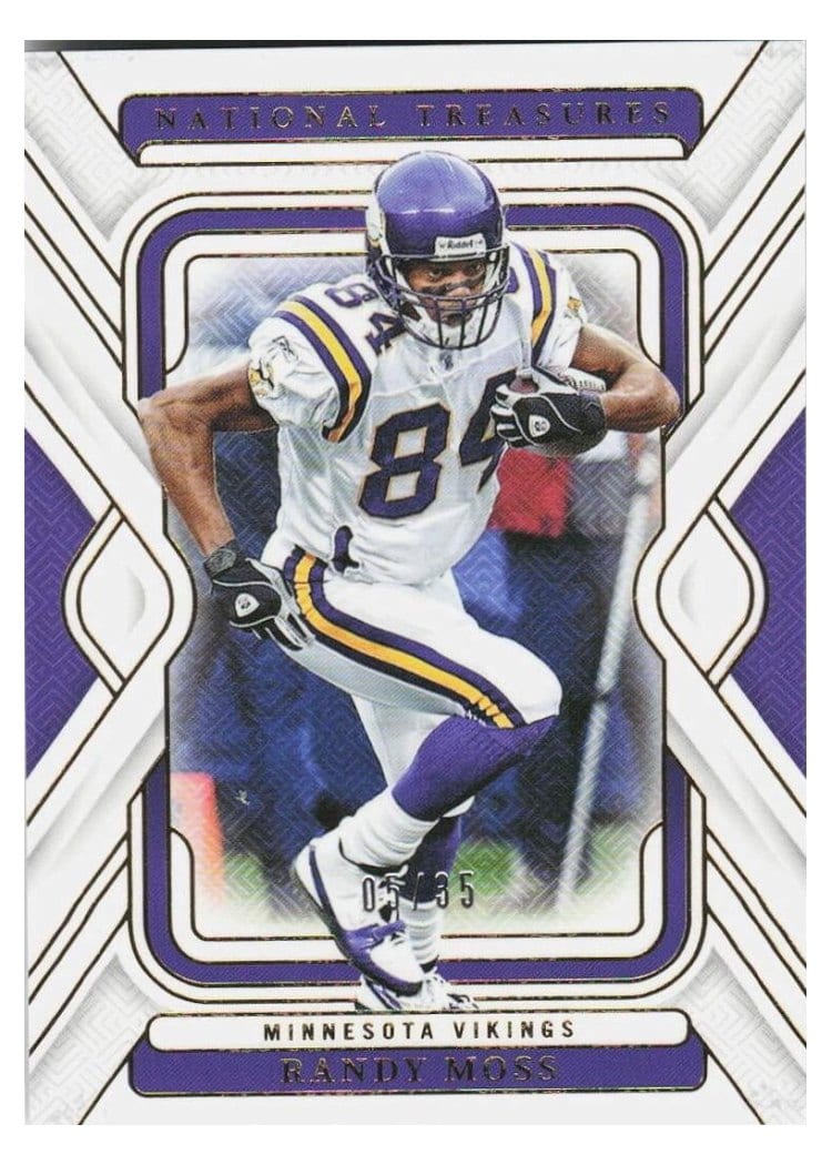 2024 Panini National Treasures Base Set Randy Moss #66 card