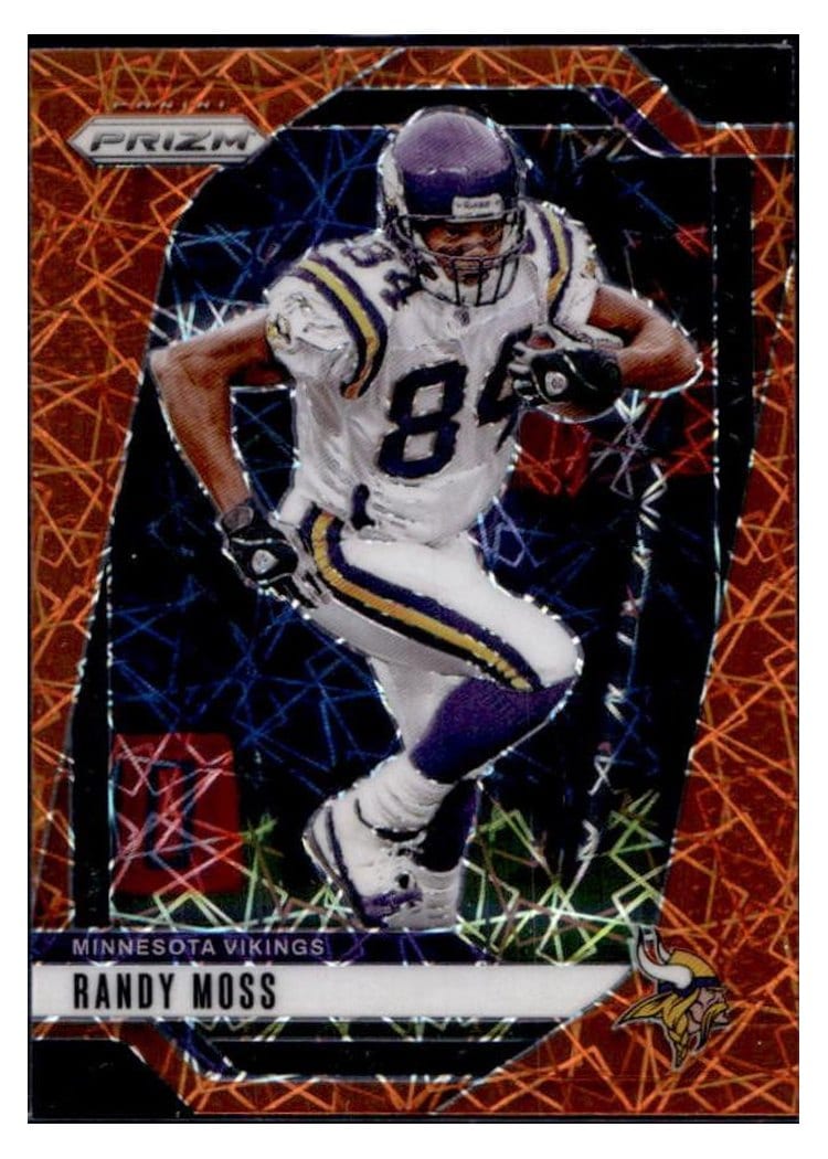 2024 Panini Prizm Base Set Randy Moss Orange Lazer #192 card