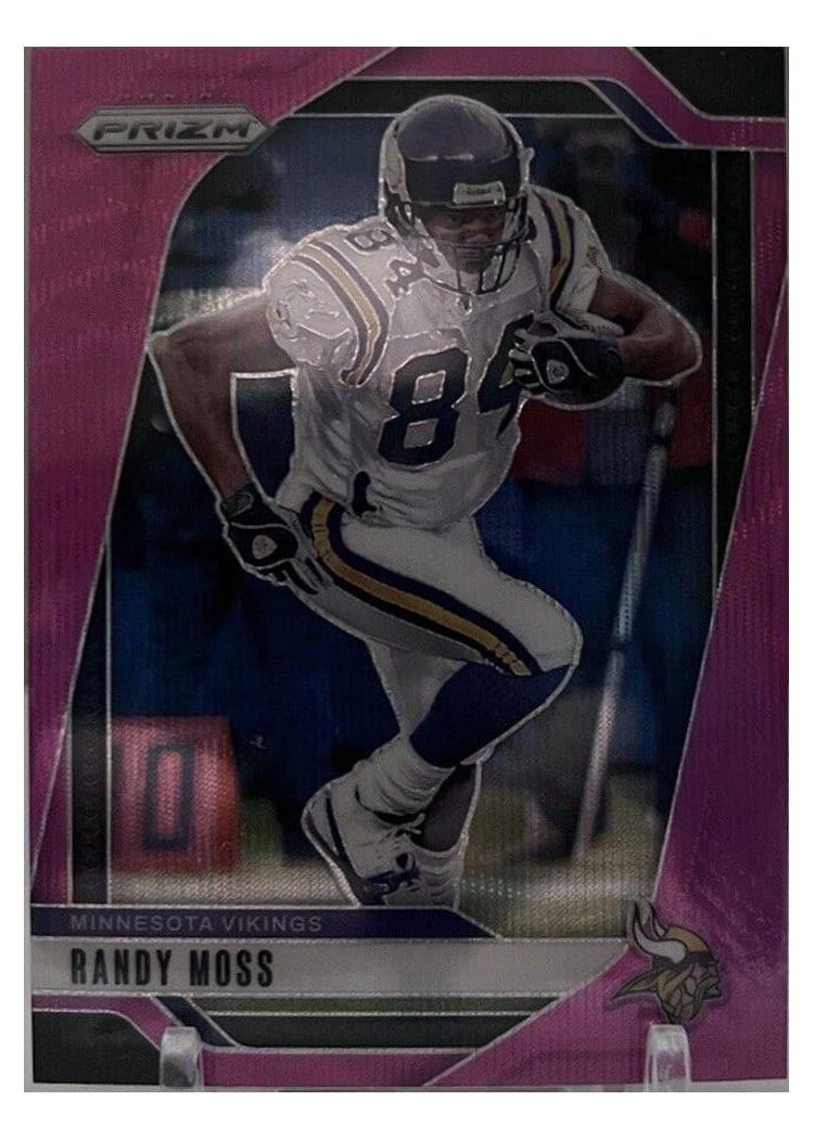 2024 Panini Prizm Base Set Randy Moss Pink Wave #192 card