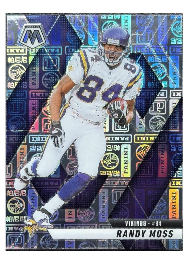 2025 Panini Mosaic Base Set Randy Moss #134 card
