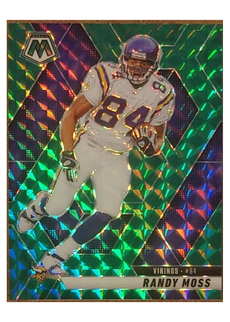 2025 Panini Mosaic Base Set Randy Moss #134 card