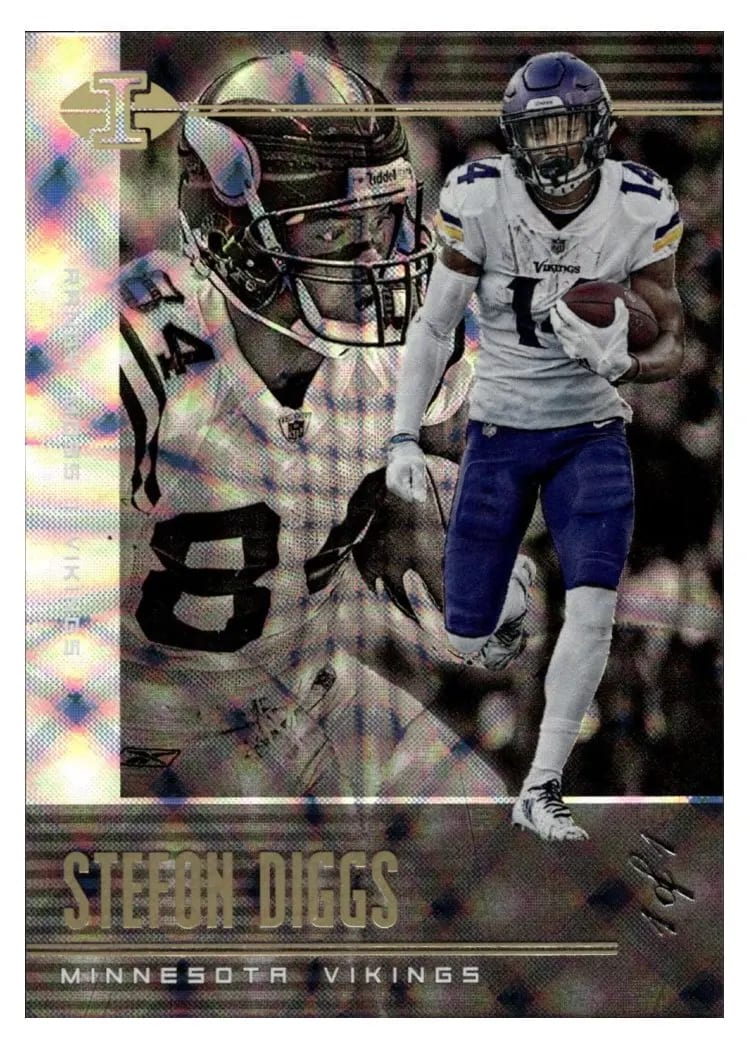 Randy Moss / Stefon Diggs 2019 Panini Illusions SP Trophy Collection card