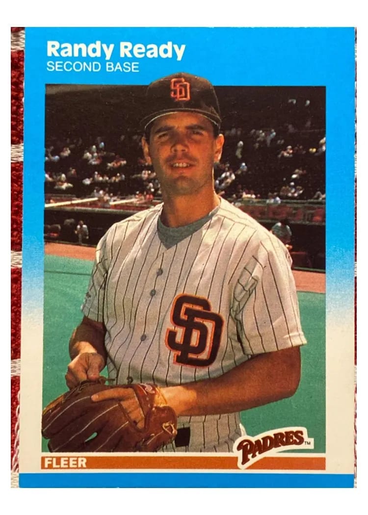 1987 Fleer Update Randy Ready #U-100 card