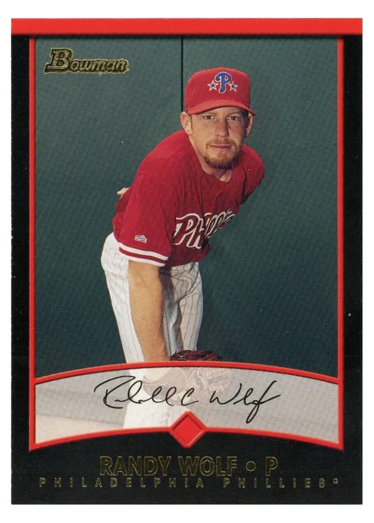 2001 Bowman Randy Wolf #39 card