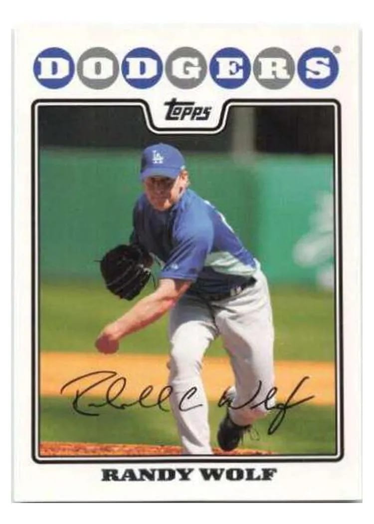 2008 Topps Randy Wolf #9 card
