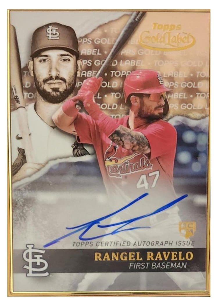 2020 Topps Gold Label Framed Autographs Rangel Ravelo #GLA-RRA card