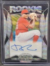 2019 Panini Prizm Rookie Autographs Ranger Suarez #RA-RS card