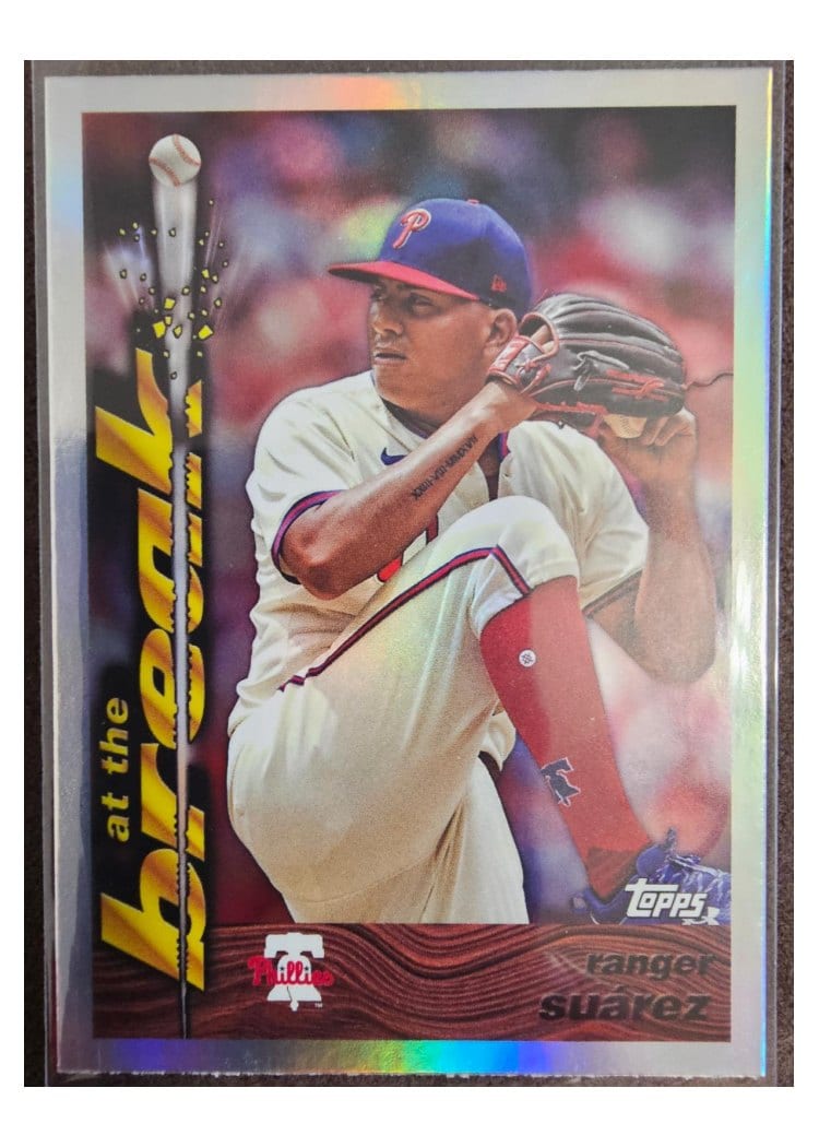 2024 Topps Archives 1995 Topps Traded & Rookies At the Break Ranger Suárez #95ATB-11 card