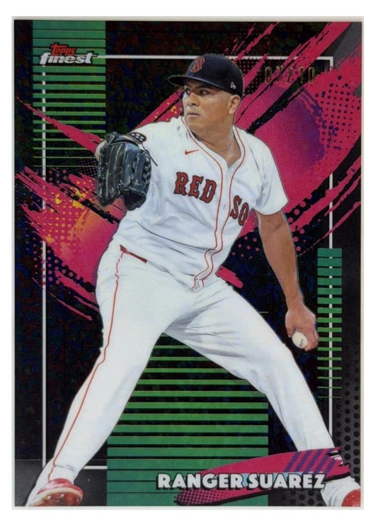 2026 Topps Finest Ranger Suarez Black X-Fractor #280 card