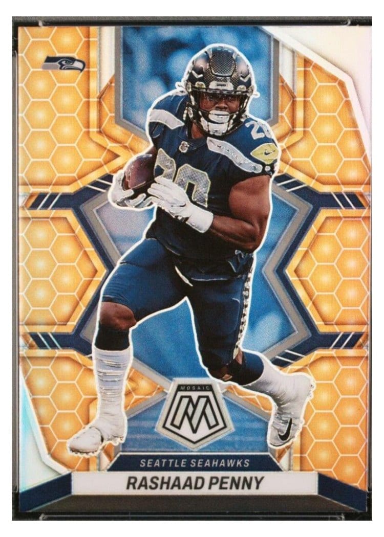 2022 Panini Mosaic Base Set Rashaad Penny Honeycomb #172 card