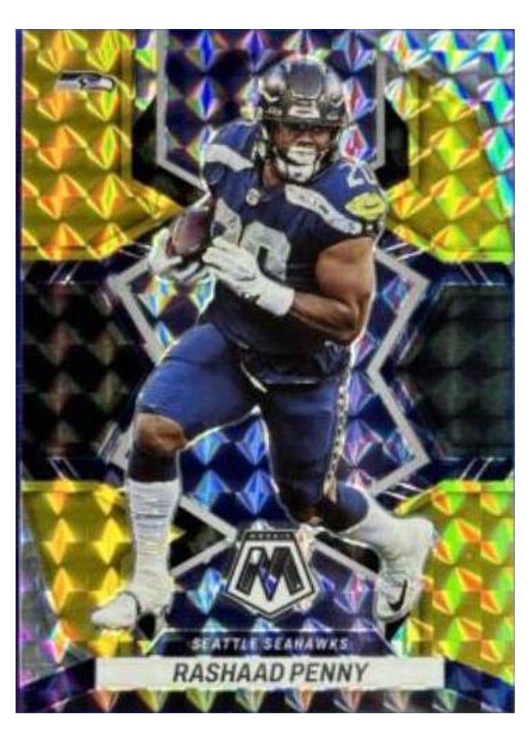 2022 Panini Mosaic Base Set Rashaad Penny #172 card